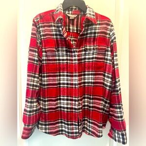 Natural woman’s red flannel medium super soft